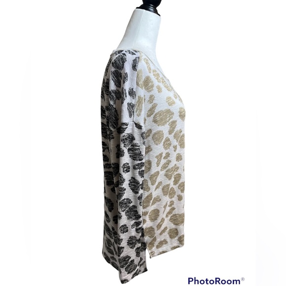 Tribal Jeans lightweight crewneck sweater relaxed fit large cashew black knit - Picture 4 of 14